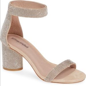Jeffrey Campbell crystal strap sandal 3”